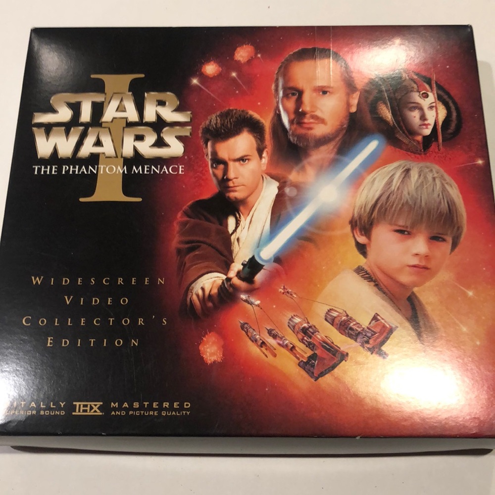 Star Wars the phantom menace widescreen video collectors edition VHS
